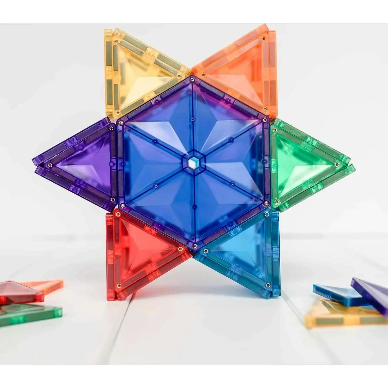 Connetix - Magnetic Tiles Rainbow Geometry Pack 30pc