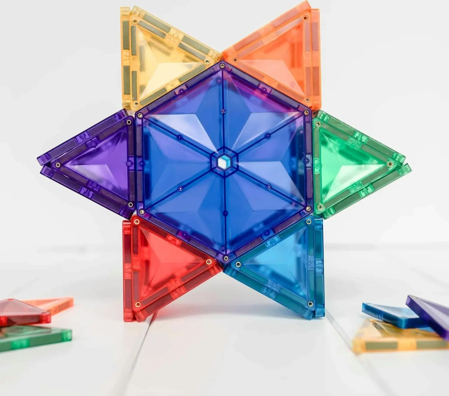 Connetix - Magnetic Tiles Rainbow Geometry Pack 30pc