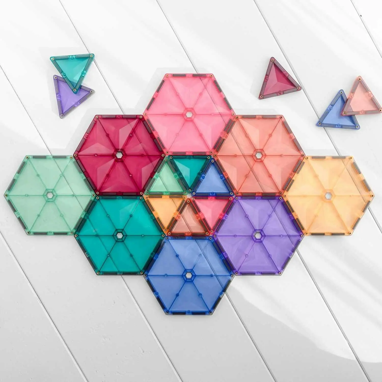 Connetix - Magnetic Tiles Pastel Geometry Pack 40pc