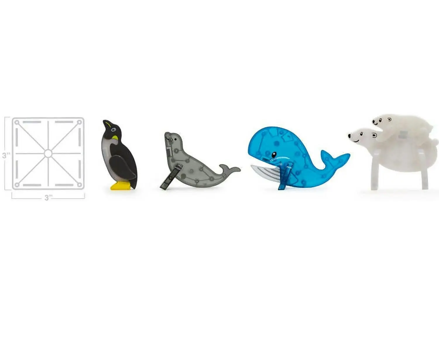 Magna Tiles - Arctic Animals - 25 Piece Set - Johnco