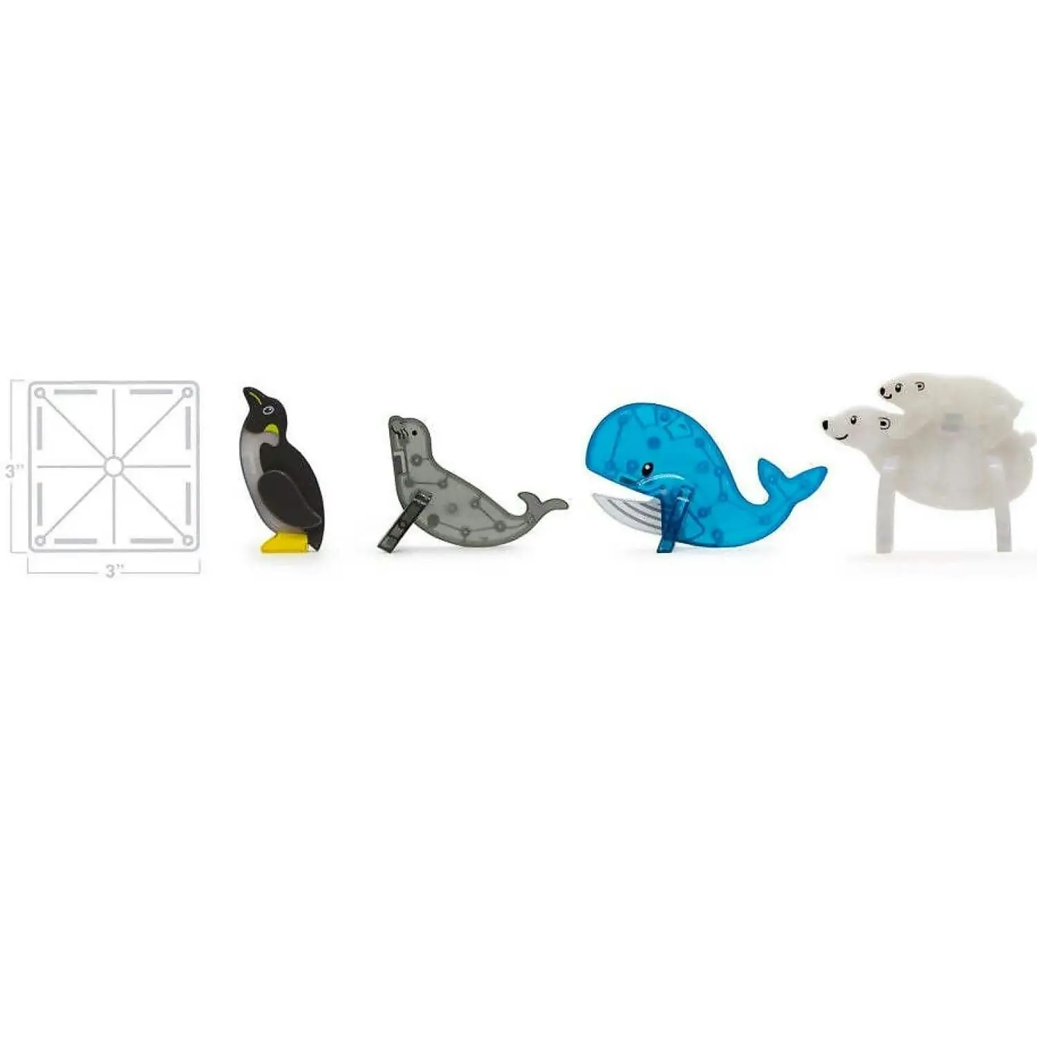 Magna Tiles - Arctic Animals - 25 Piece Set - Johnco