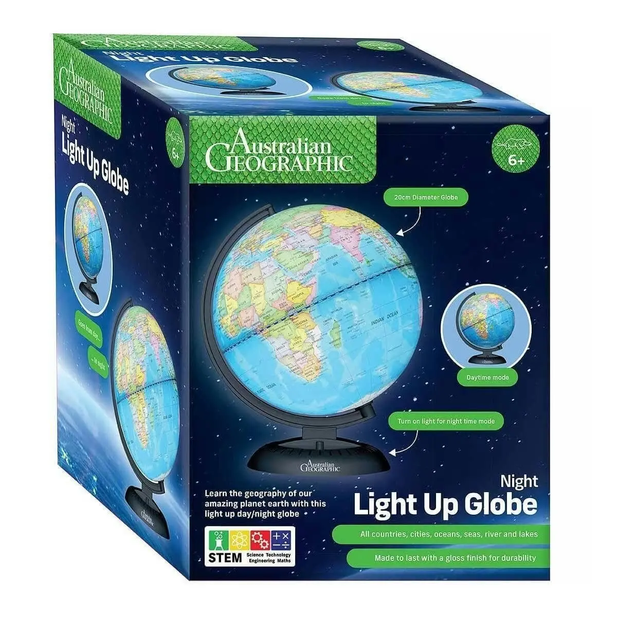 Australian Geographic - Nightlight Globe 20cm