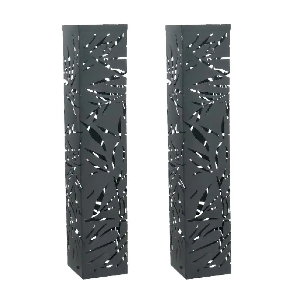 Black Jungle Steel Solar Towers 2 Pack - Large