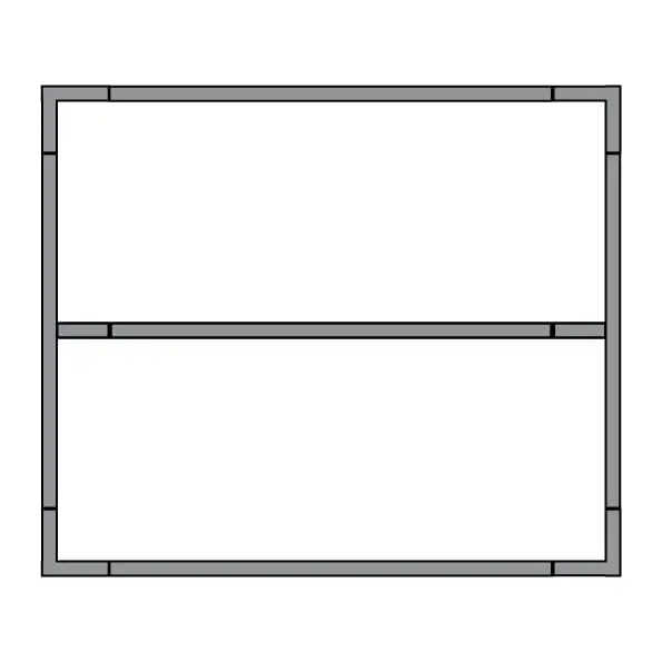 Quick Frame 2.5m W x 1.8m H Fence Panel