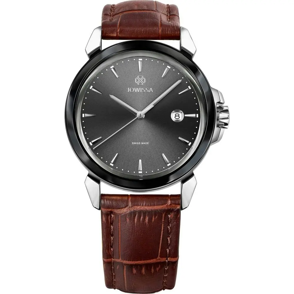 Jowissa Watches Lewy Swiss Men's Watch - J4.243.l Brown Leather Timepiece