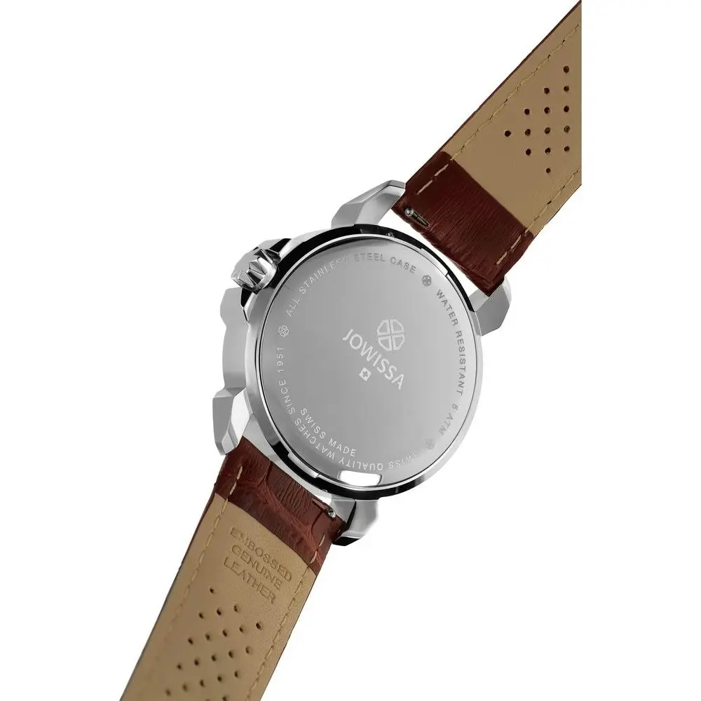 Jowissa Watches Lewy Swiss Men's Watch - J4.243.l Brown Leather Timepiece