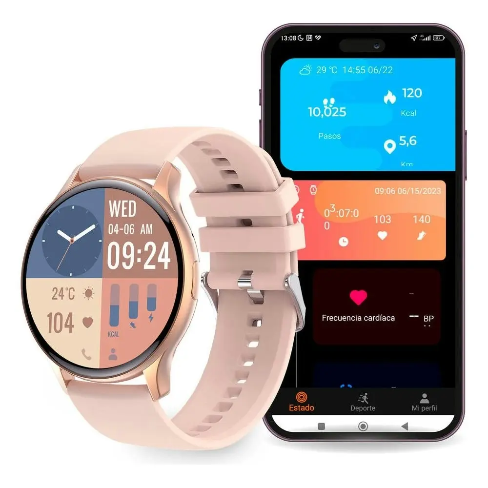 Ksix Core Pink Smartwatch Ksix Core Pink Watch Model: Ksix Core Material: Abs