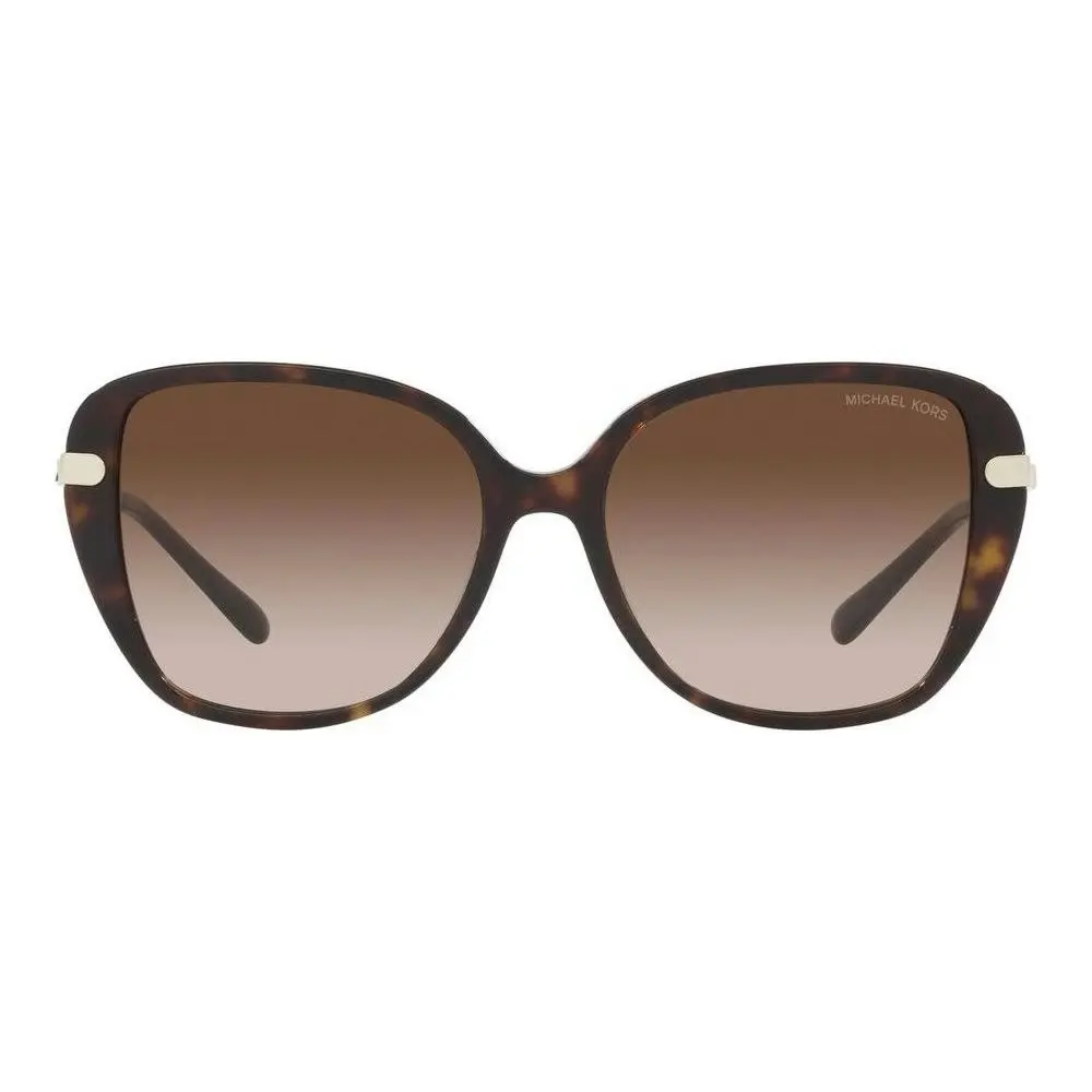 Michael Kors Sunglasses Stylish And Sophisticated: Flatiron Mk 2185bu Women's Square Sunglasses With Blue Lens By Luxe Eyewear