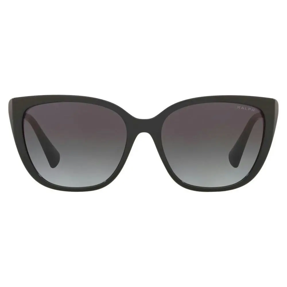 Ralph Lauren Sunglasses Ralph Lauren Ra 5274 Men's Rectangular Sunglasses - Matte Black Frame With Grey Lenses