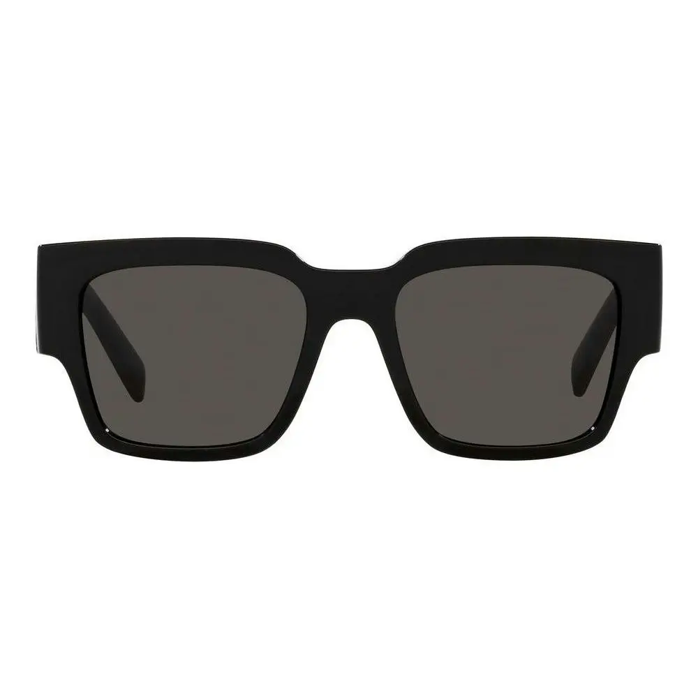 Dolce & Gabbana Sunglasses D&g Rectangular Sunglasses Dg 6184 - Matte Black Frame With Grey Lenses For Men