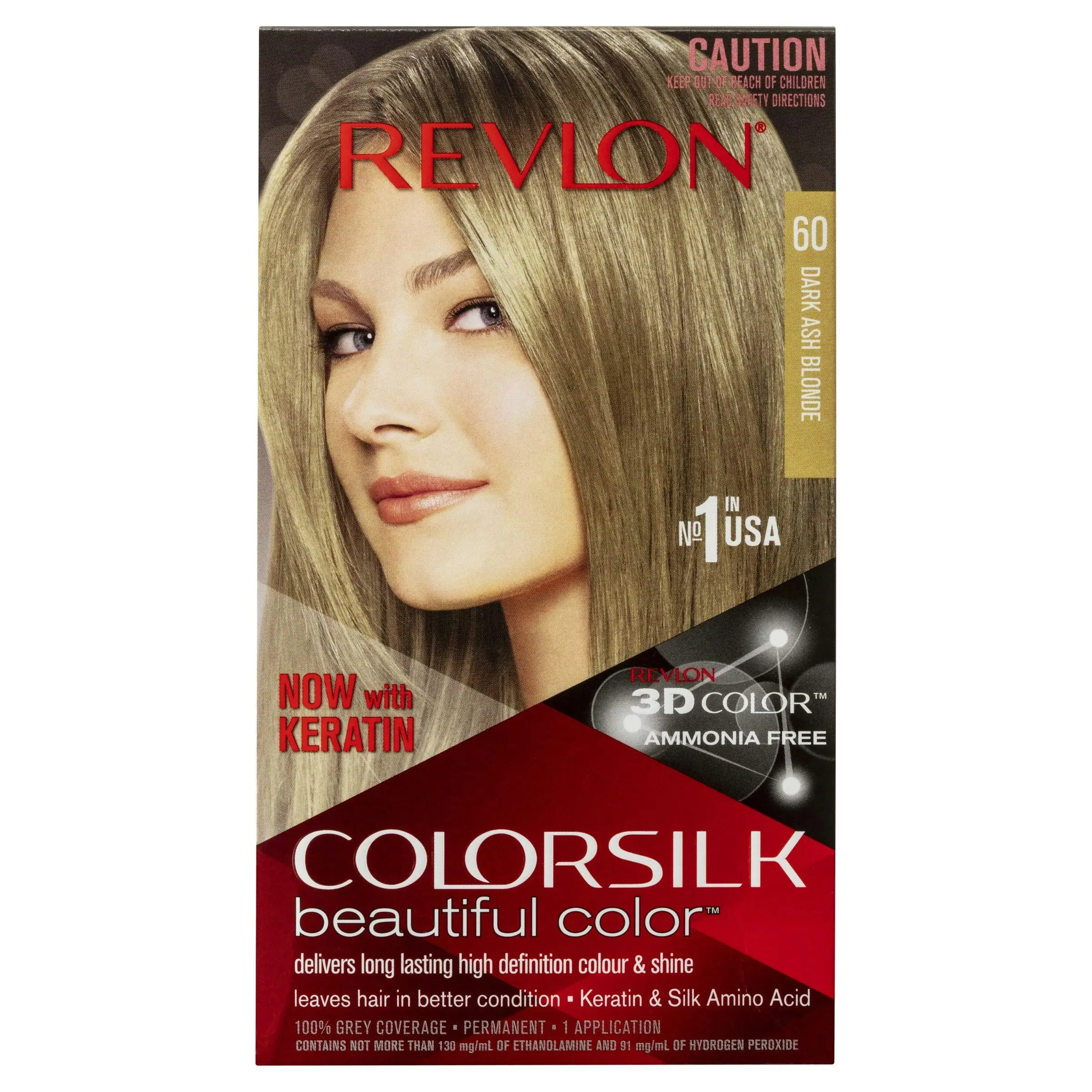 Revlon ColorSilk Permanent Haircolor 60 Dark Ash Blonde