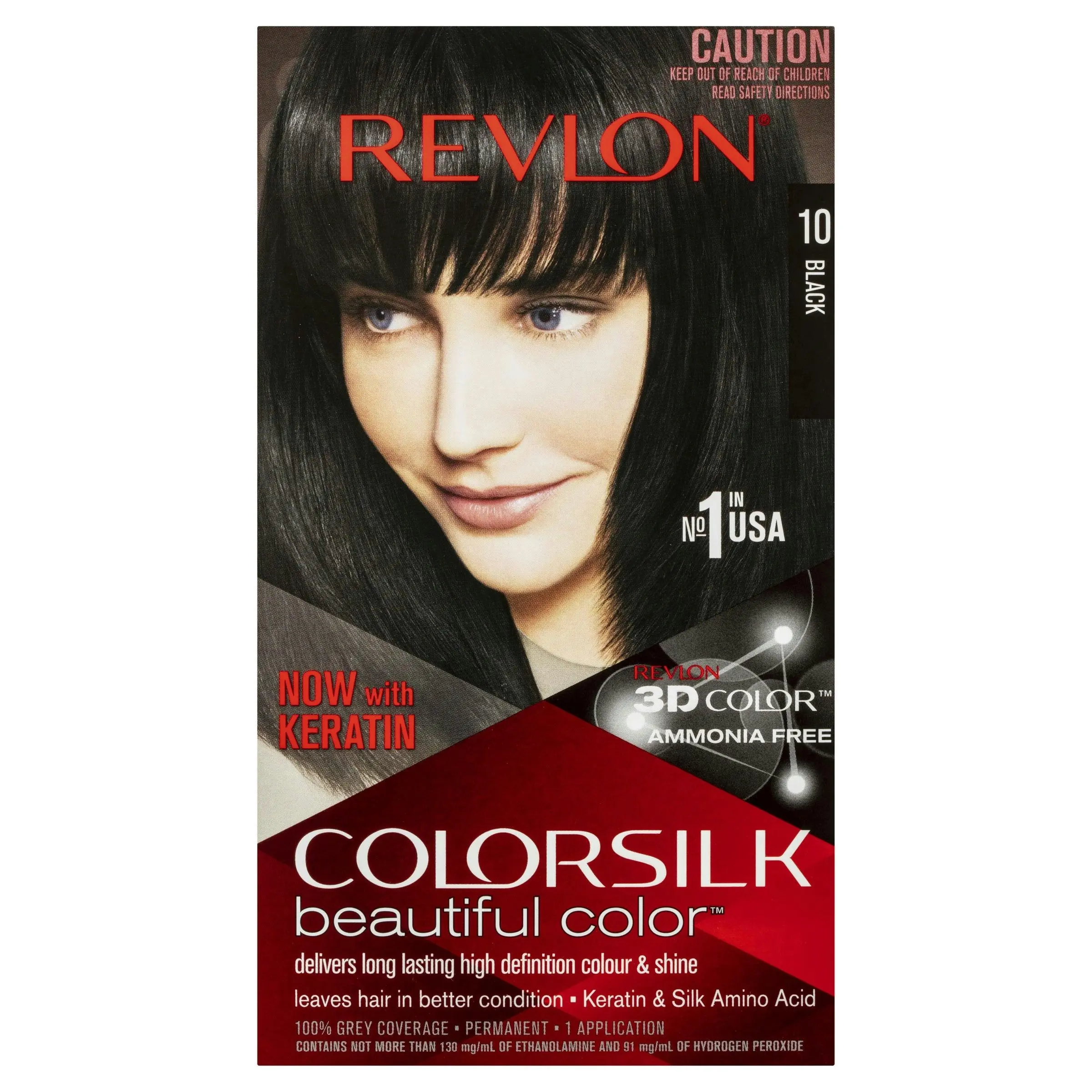 Revlon ColorSilk Permanent Haircolor 10 Black