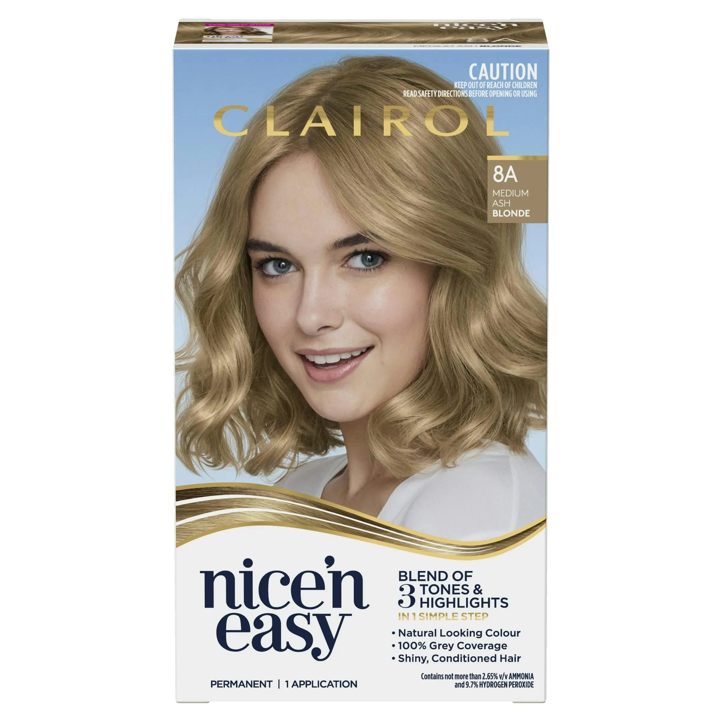 Clairol Nice 'N Easy 8A Medium Ash Blonde