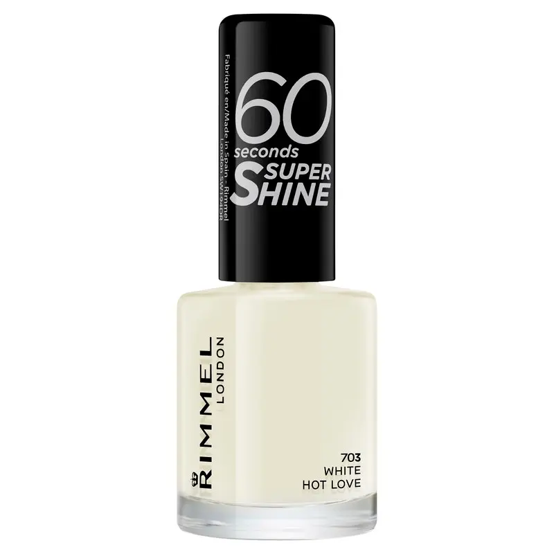 Rimmel 60 Seconds Nail Polish 703 White Hot Love