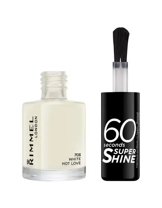 Rimmel 60 Seconds Nail Polish 703 White Hot Love