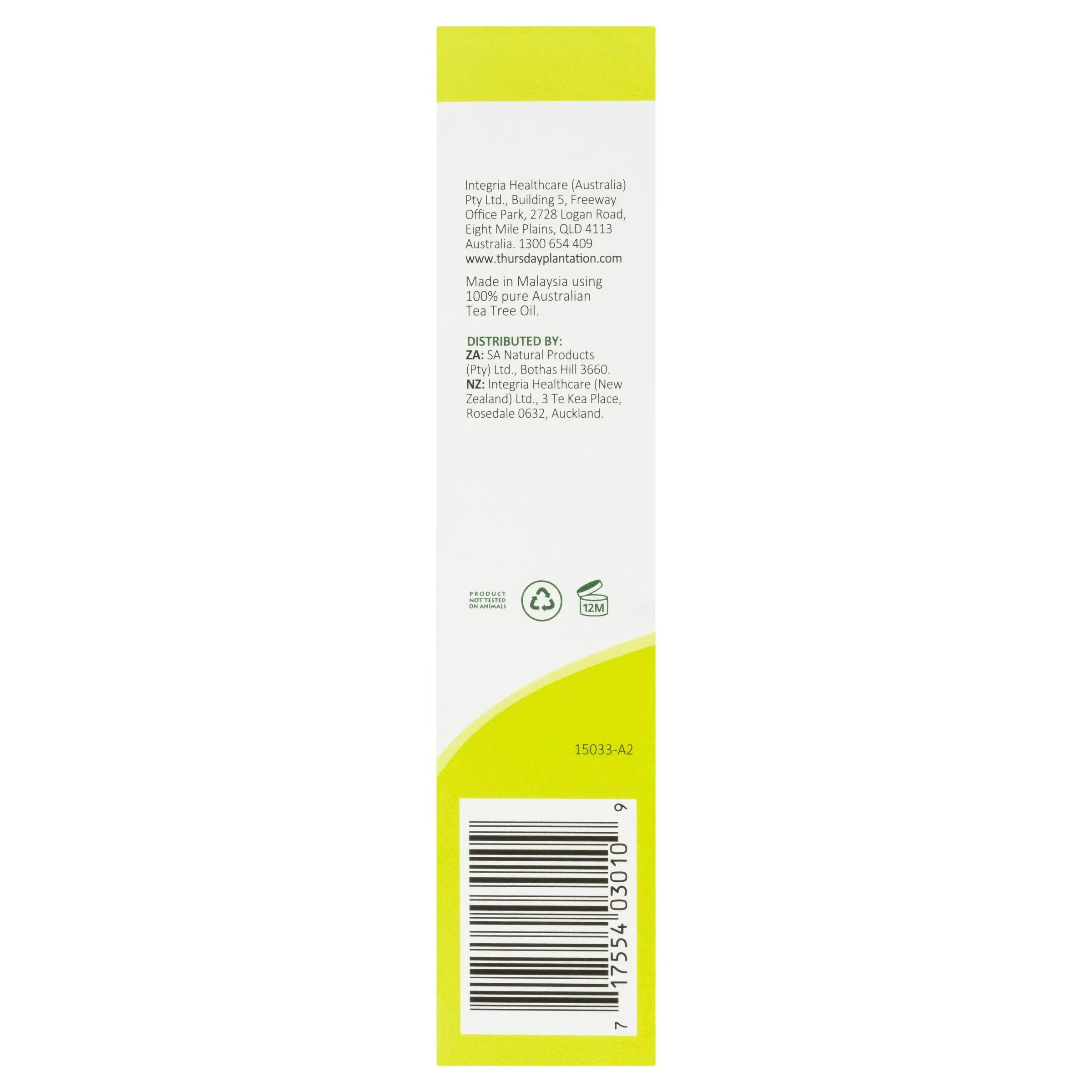 Thursday Plantation Toothpaste Fluoride Free 110g