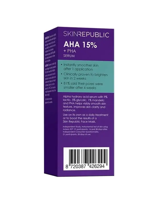 Skin Republic AHA 15% Serum 30ml