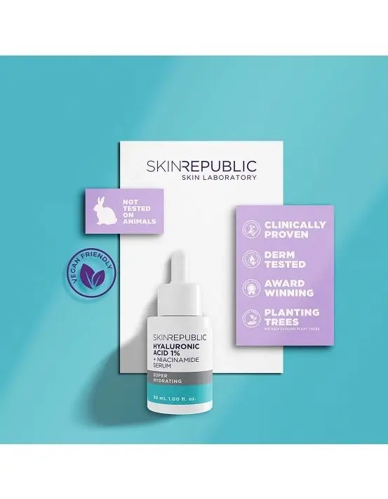 Skin Republic Hyaluronic Acid 1% + Niacinamide 2% Serum 30ml