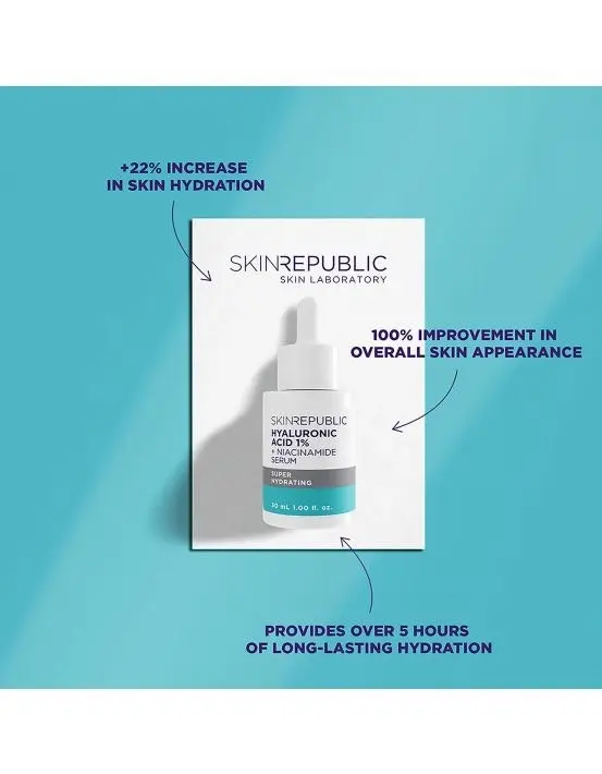 Skin Republic Hyaluronic Acid 1% + Niacinamide 2% Serum 30ml