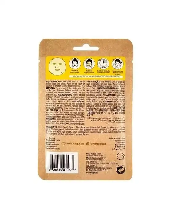 Masque Bar Naturals Banana Sheet Mask