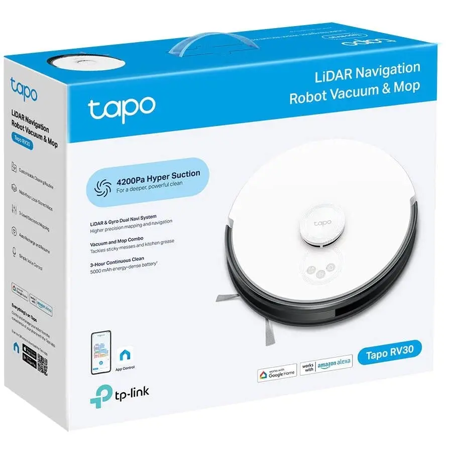 TP-Link Tapo Rv30 Robot Vacuum & Mop