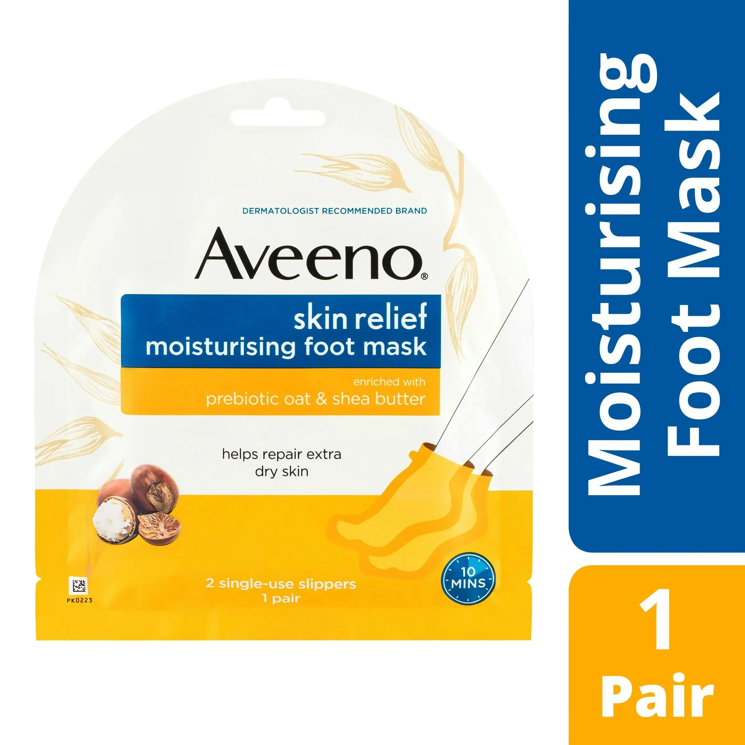 Aveeno Skin Relief Moisturising Foot Mask 1 Pair