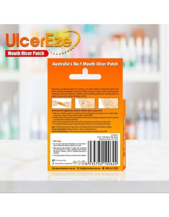 UlcerEze Mouth Ulcer Patch 6 Pacthes