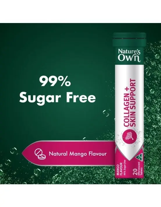 Nature's Own Collagen + Skin Support Effervescent 60 Tablets