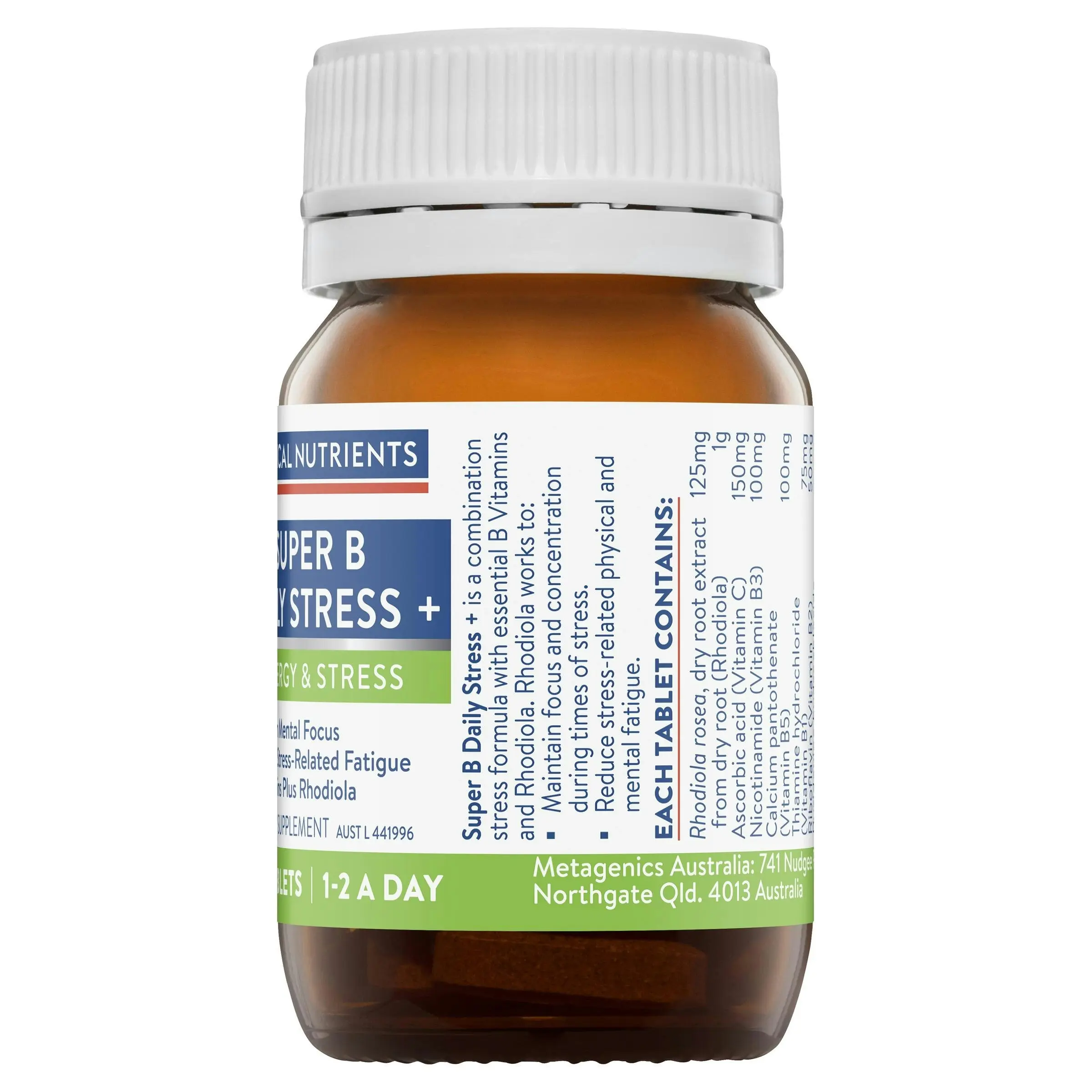 Ethical Nutrients Super B Daily Stress + 30 Tablets