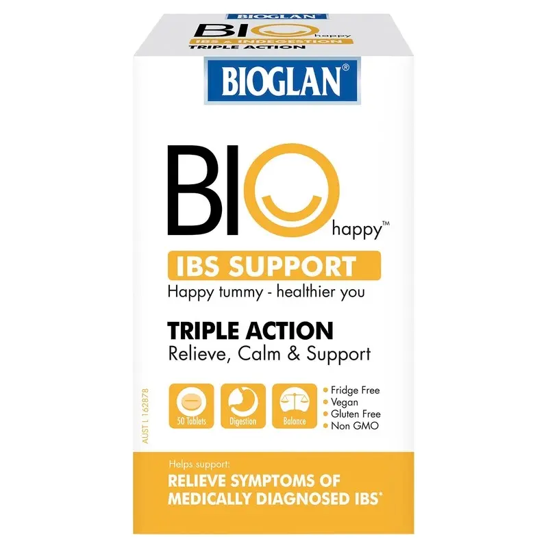 Bioglan Biohappy IBS Support 50 Tablets