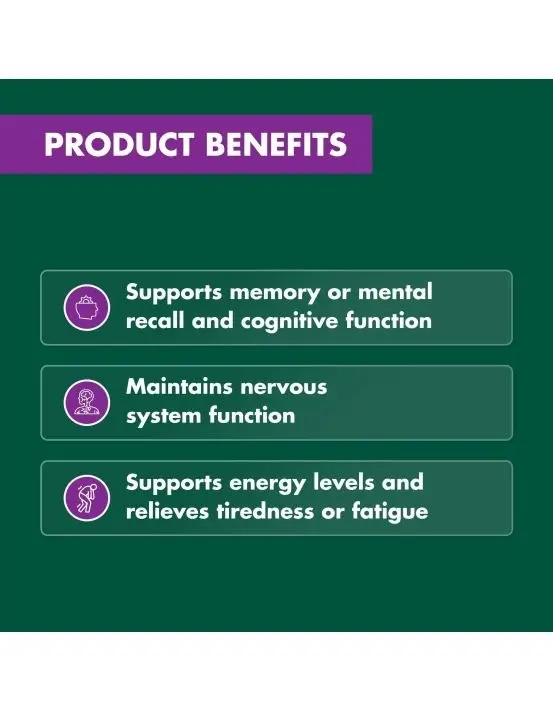 Nature's Own Mind Memory & Energy 50 Tablets