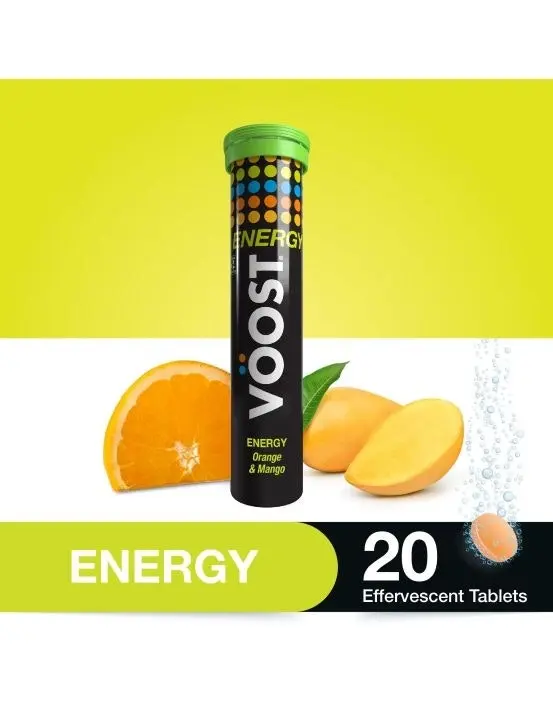 VOOST Energy Orange & Mango Effervescent 20 Tablets