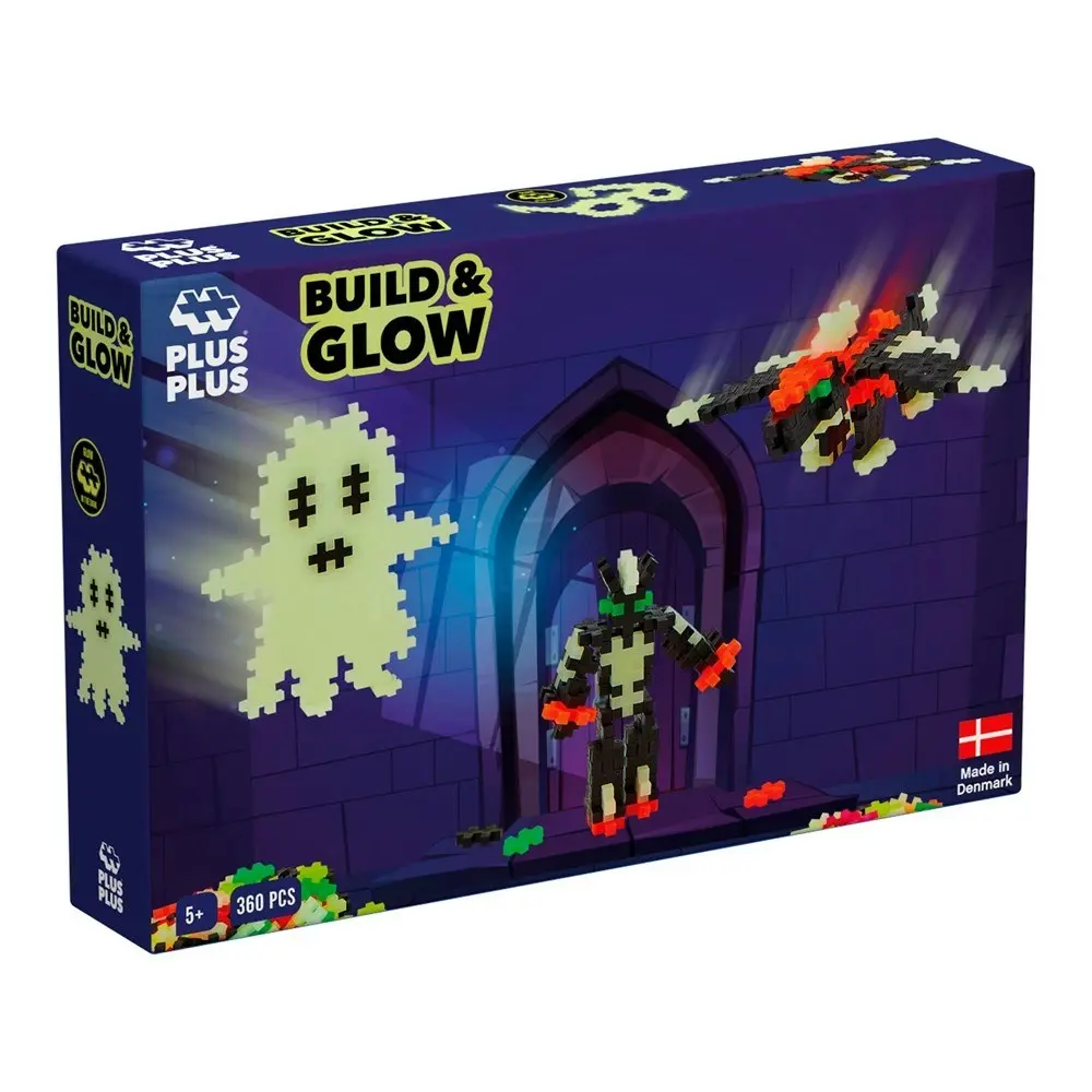 Plus-Plus - Build and Glow - Glow in the Dark - 360 pcs