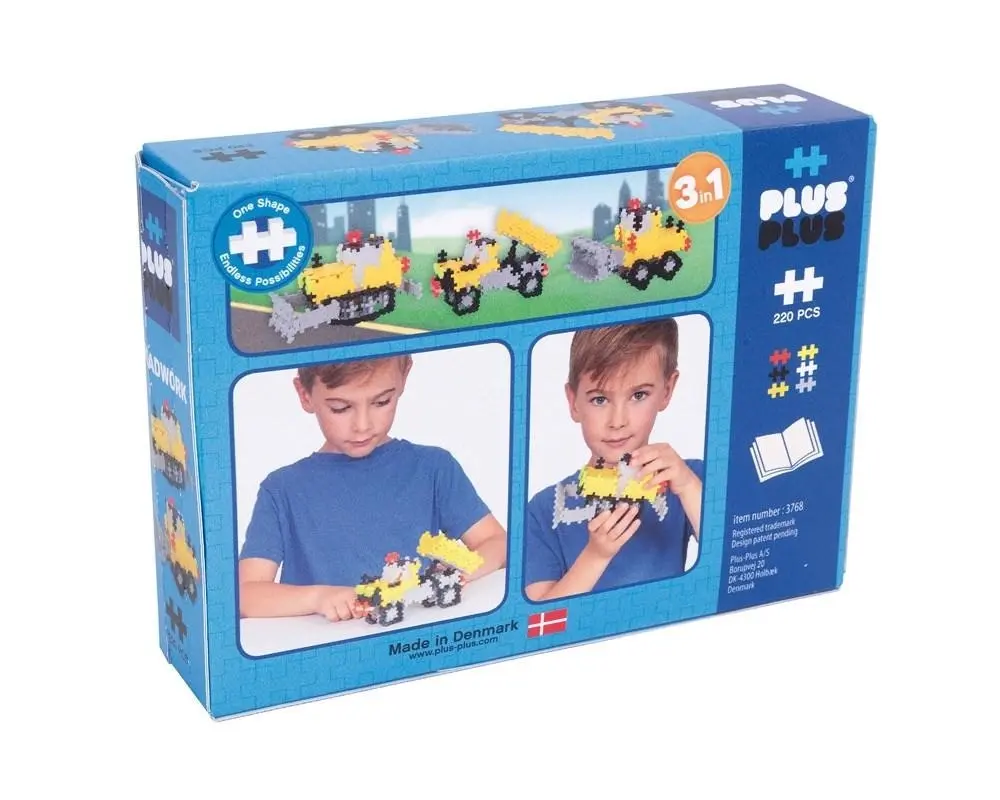 Plus-Plus - Basic - 3 in 1 - Road Work - 220 pcs