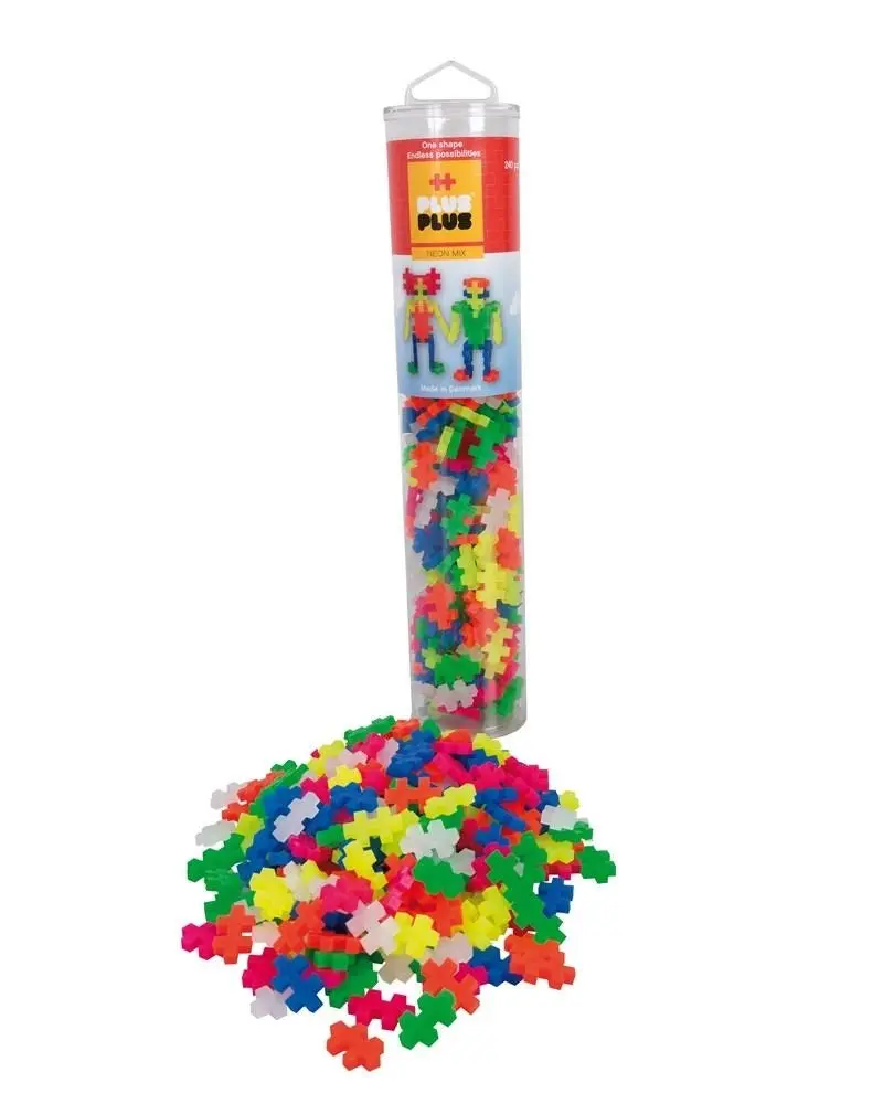 Plus-Plus -  Neon mix  - 240 pcs - Tube