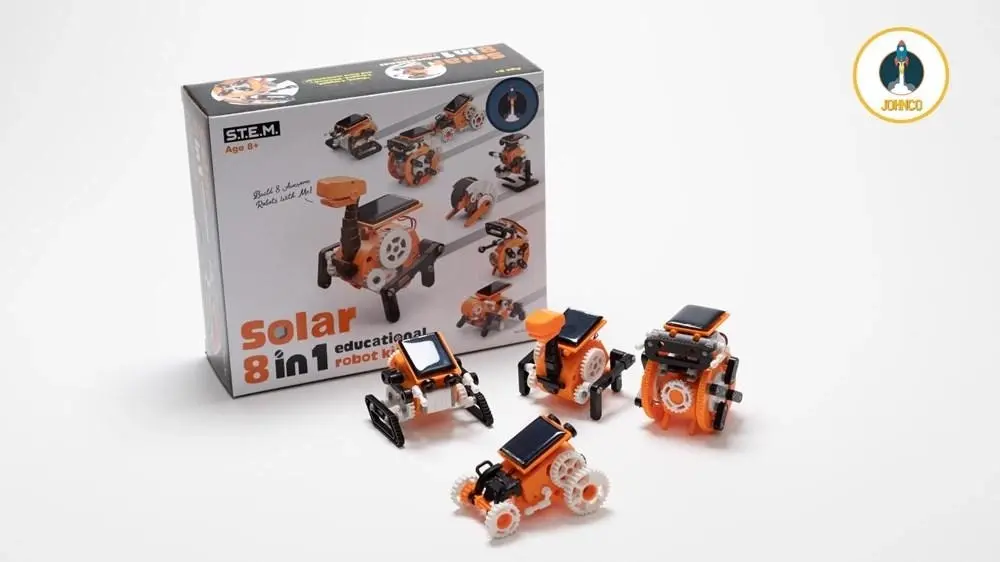 Johnco - 8 in 1 Solar Educational Robot Kit