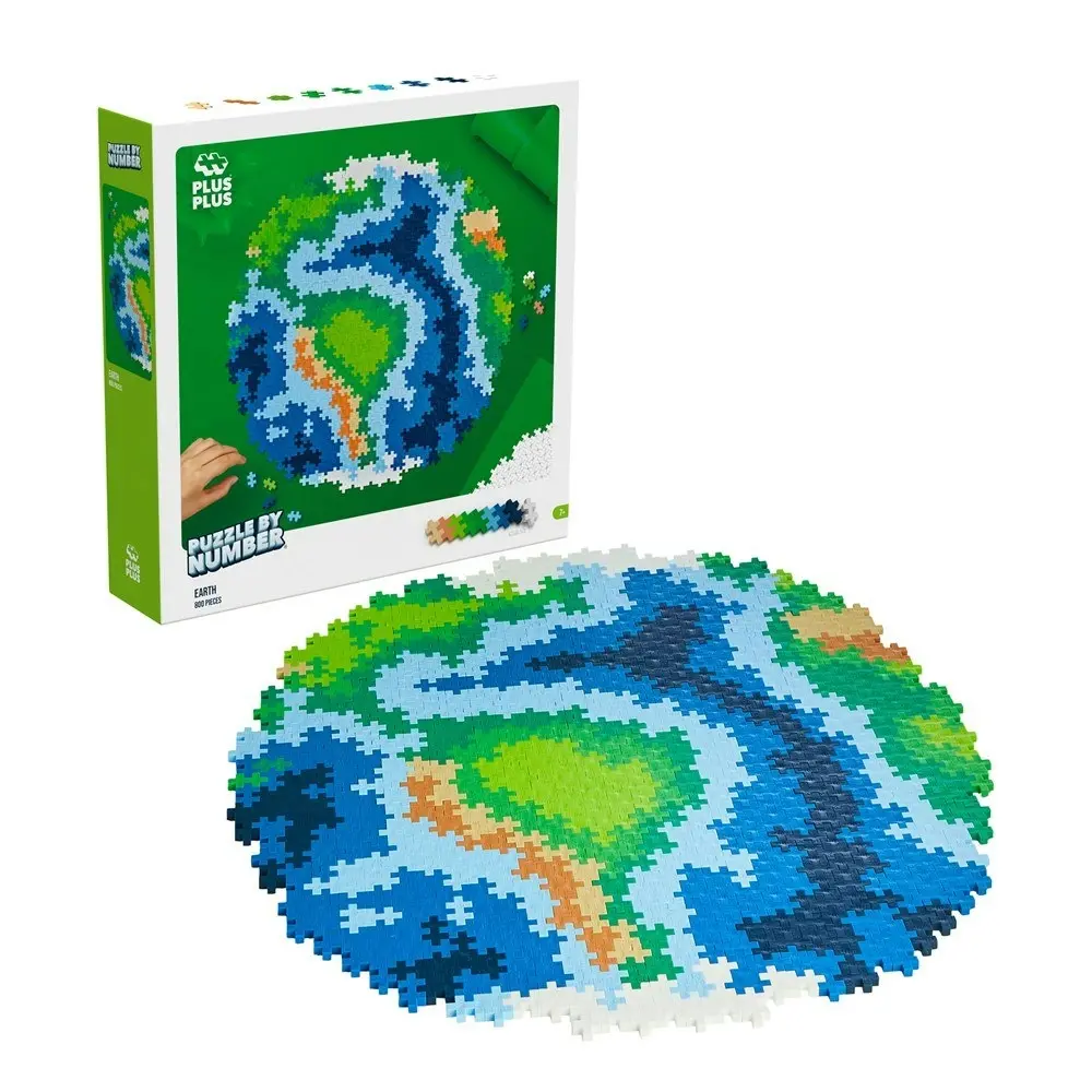 Plus-Plus - Puzzle by Number - Earth 800pcs