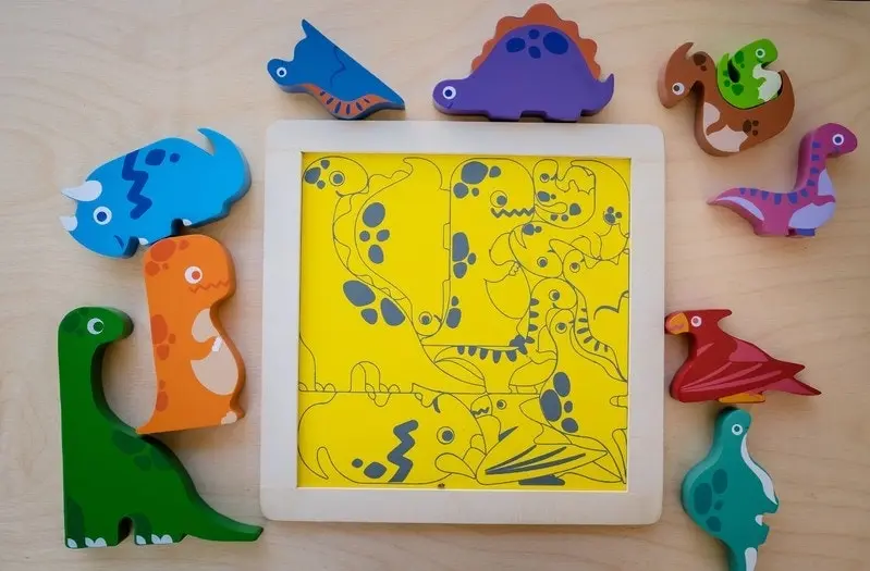 Kiddie Connect - Dinosaur Chunky Puzzle