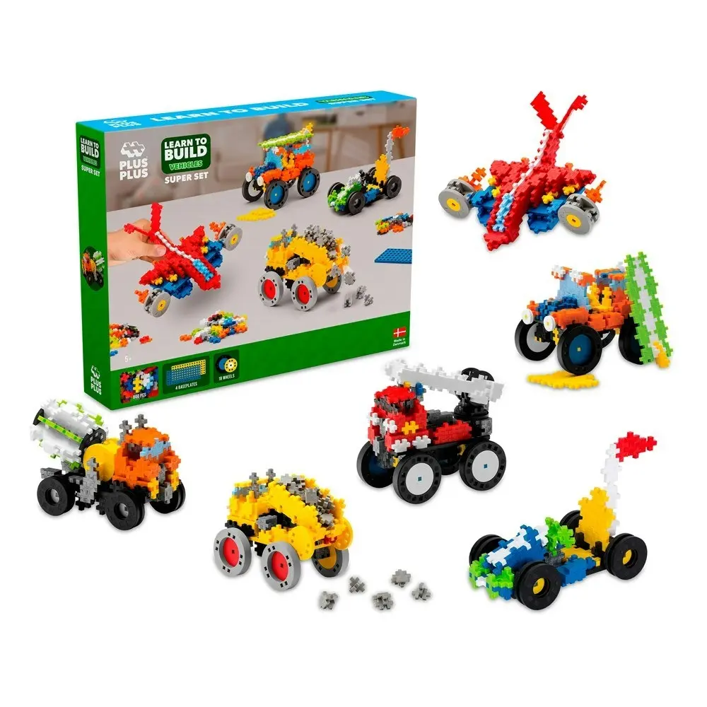 Plus-Plus - Learn to Build - Vehicles Super Set