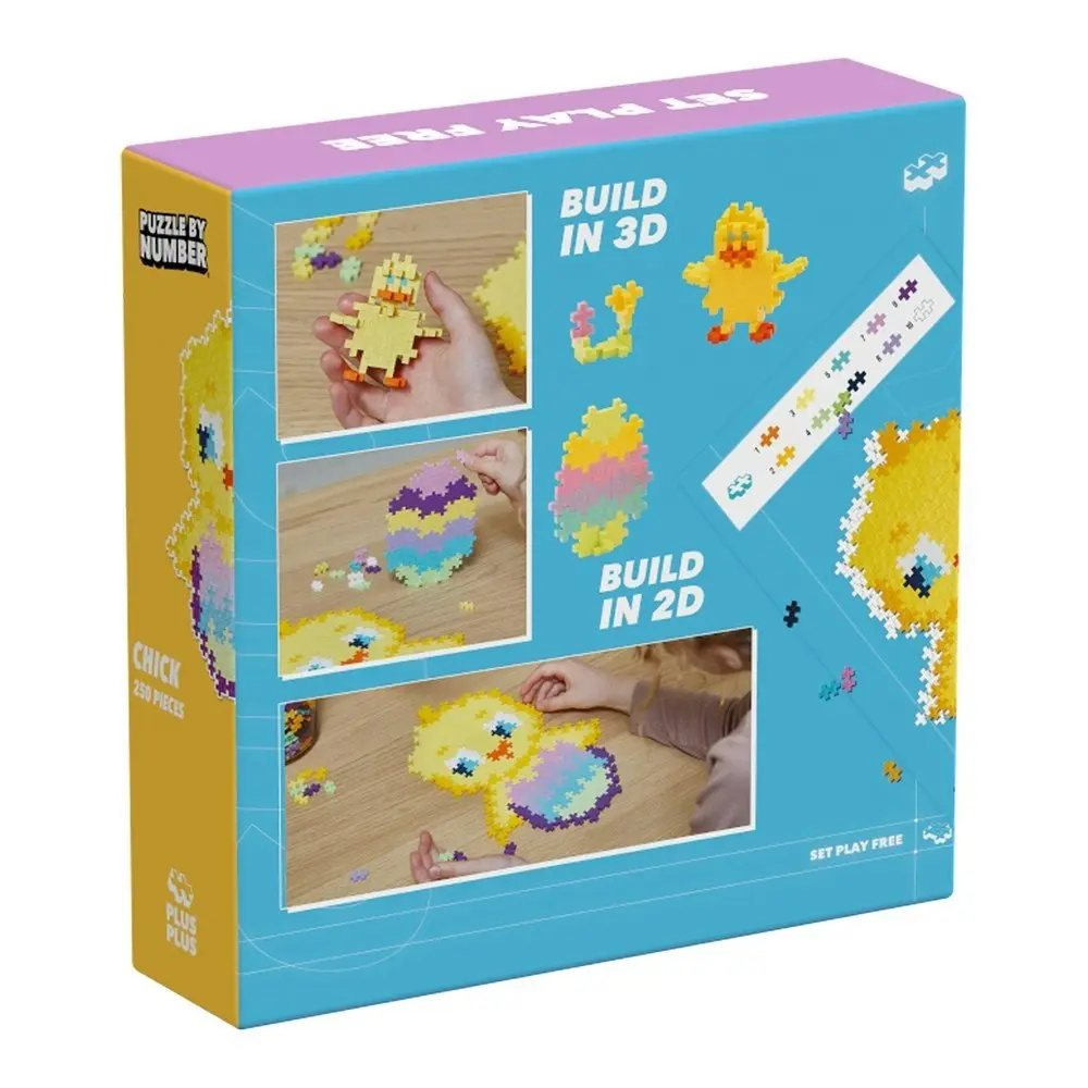 Plus-Plus - Puzzle By Number - Chick - 250 pcs