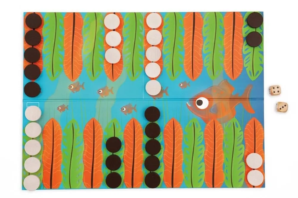 Scratch Europe - Game - Piranha Race - Junior Backgammon Game