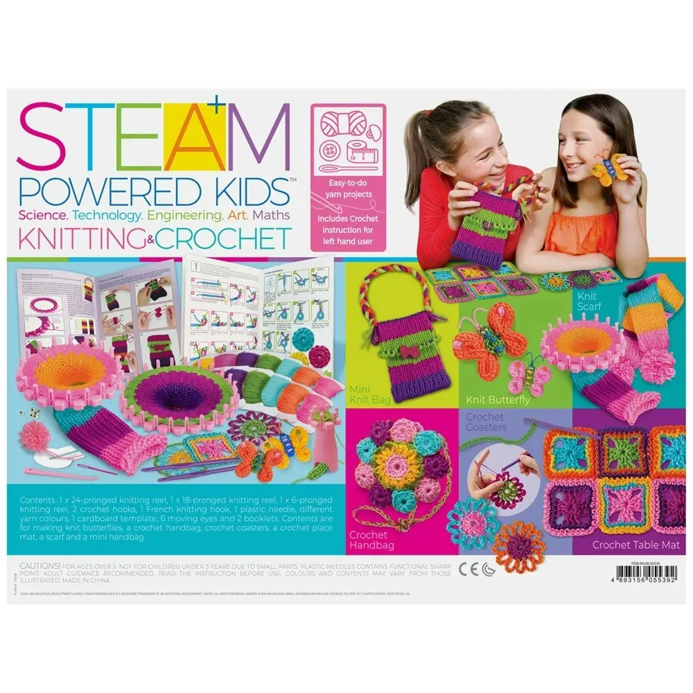 4M - STEAM Powered Kids - Knitting & Crochet