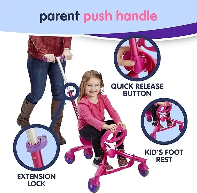 YBIKE - Pewi Push - Ride On/Walker - Pink