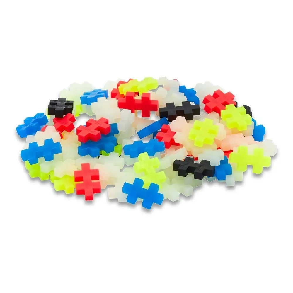 Plus-Plus - Glow in the Dark Mix - 100 pcs Tube