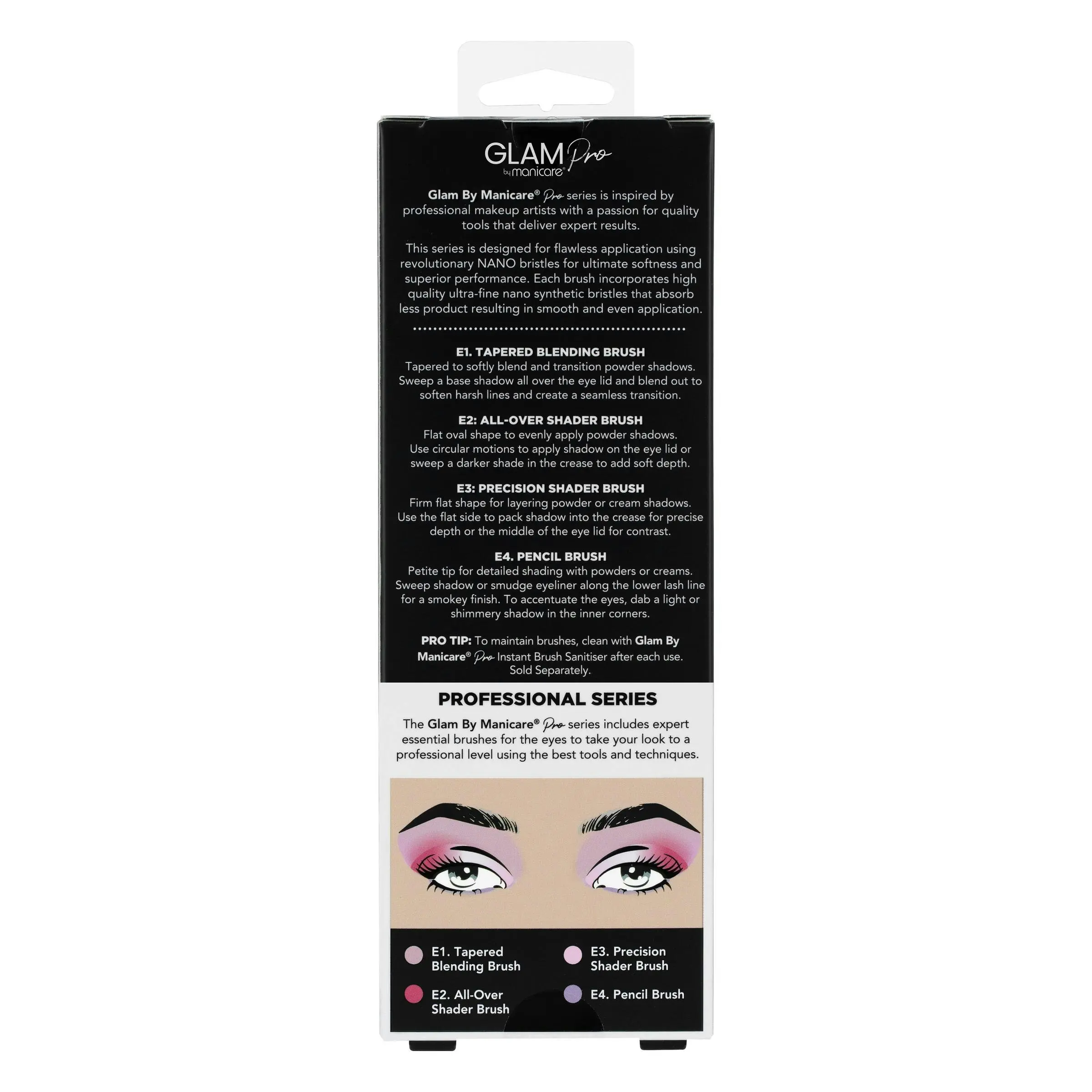 Glam by Manicare Pro Essential Eye Brush Set