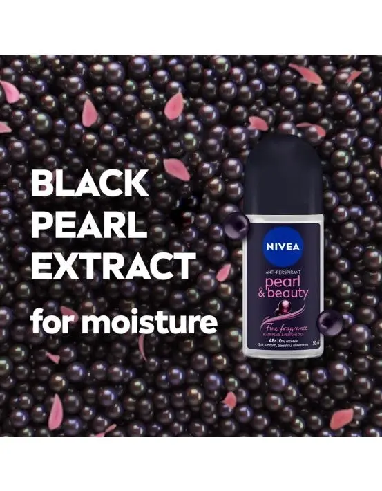 Nivea Deodorant Roll On Black Pearls 50ml