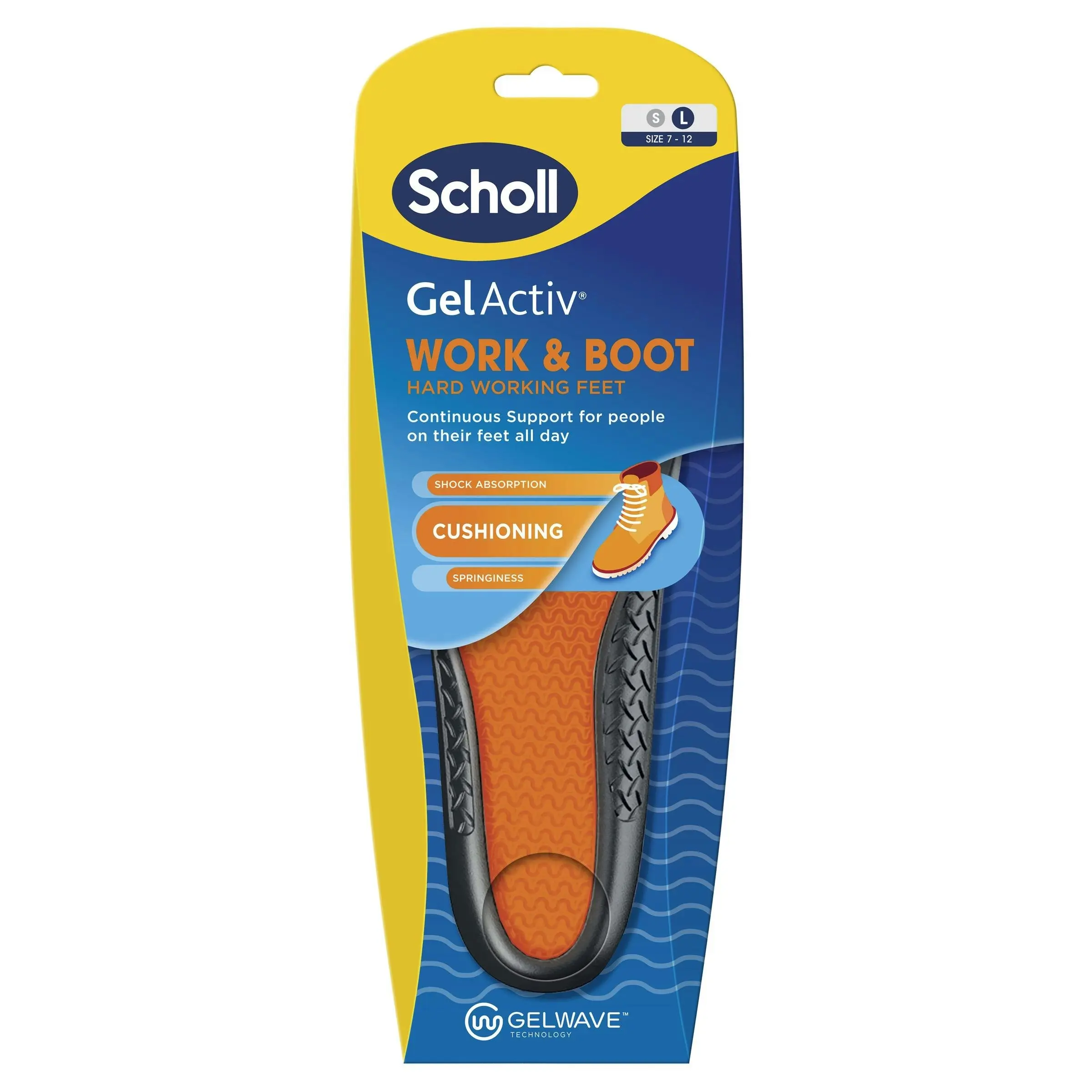 Scholl Gel Activ Insole Work Large