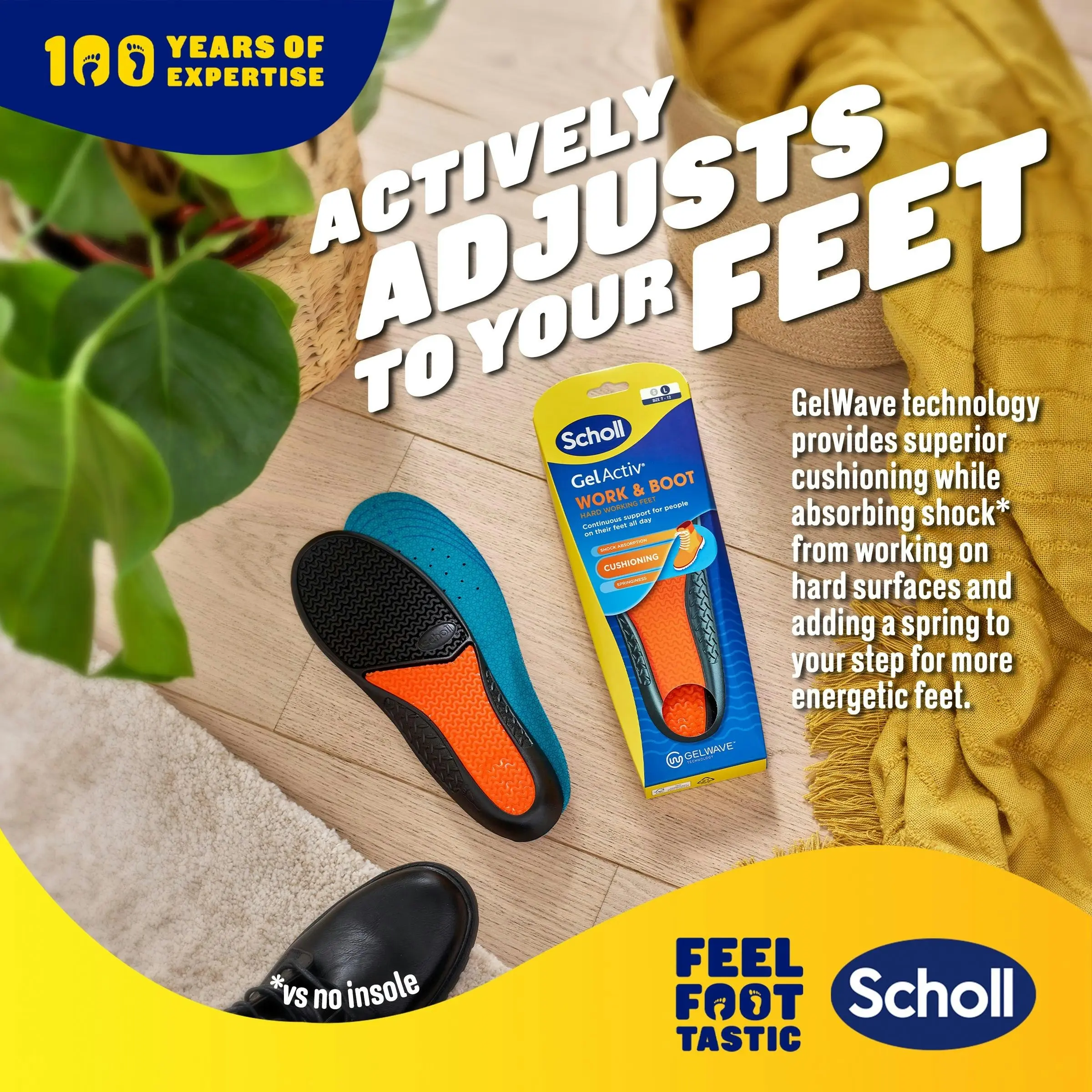 Scholl Gel Activ Insole Work Large