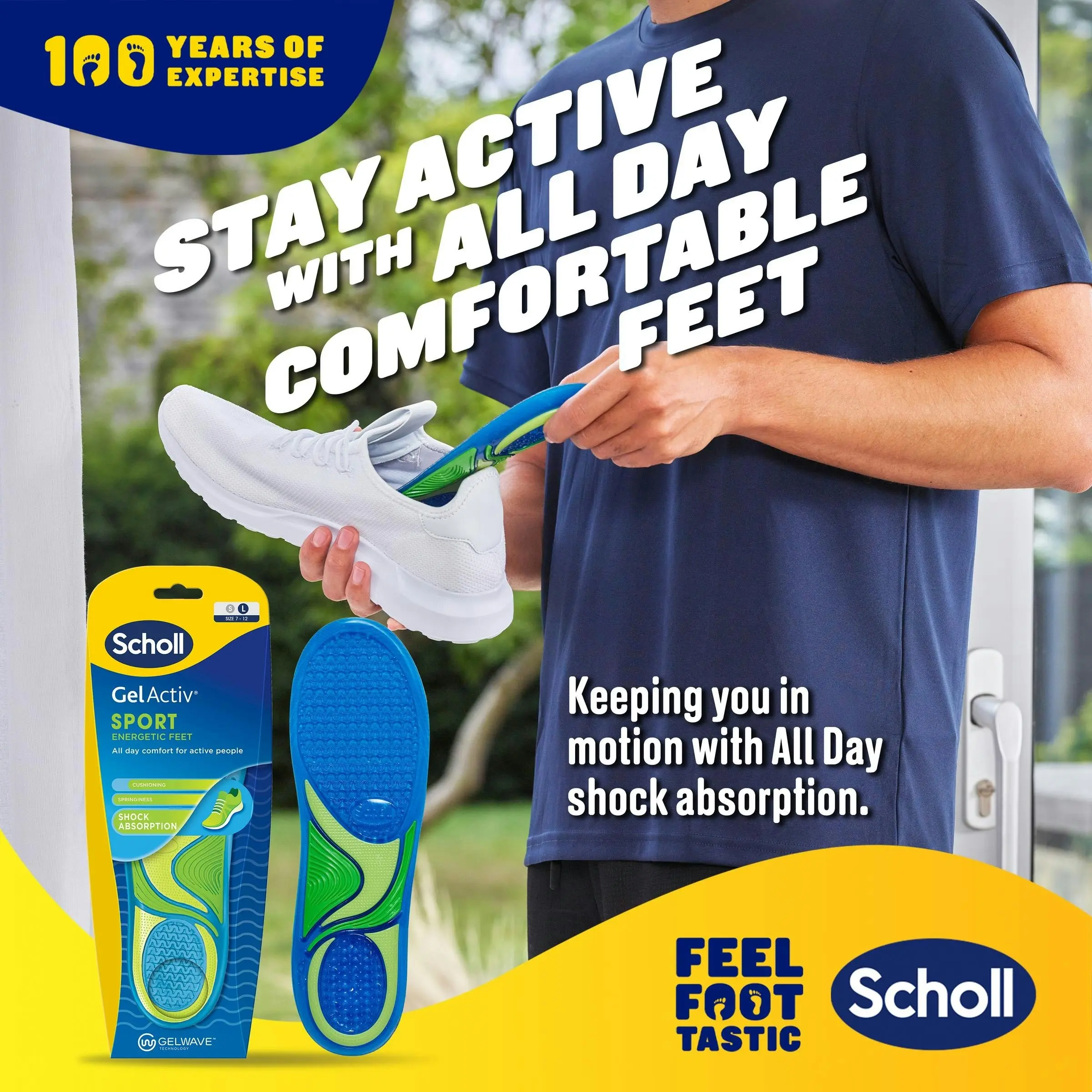 Scholl Gel Activ Insole Sport Large