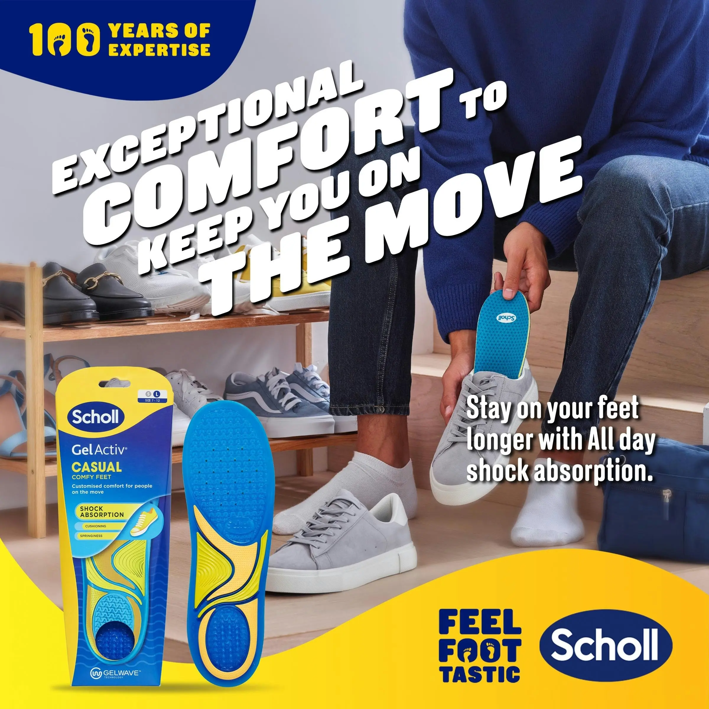 Scholl Gel Activ Insole Casual Large